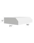 Charlotte White 96" Beveled Edge Molding