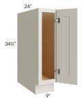 Asheville Cloud Shaker 9" Full Height Door Base Cabinet