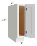 Bayville White 9" Full Height Door Base Cabinet
