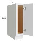 Township White 9" Full Height Door Base Cabinet