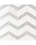 Bianco Dolomite Cheveron Mosaic Tile