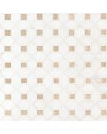 Bianco Dolomite Crema Dotty Mosaic Geometric Tile