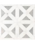 Bianco Dolomite Geometrica Mosaic Tile