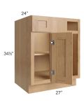 Midtown Timber Shaker 36" - 41-1/2" Blind Base Corner Cabinet