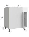 Milan White Gloss 36" - 39" Blind Base Corner Cabinet