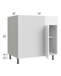Milan White Gloss 39" - 42" Blind Base Corner Cabinet