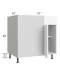 Milan White Matte 39" - 42" Blind Base Corner Cabinet