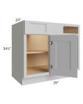 Tuscan Painted Grey 42" - 48" Blind Base Corner Cabinet
