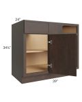 Vienna Kona Brown 42" - 48" Blind Base Corner Cabinet