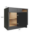 Vienna Black 42" - 48" Blind Base Corner Cabinet