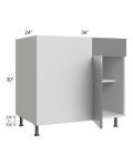 Milan Grey Gloss 42" - 45" Blind Base Corner Cabinet