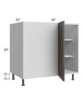Milan Cafe 42" - 45" Full Height Door Blind Base Corner Cabinet