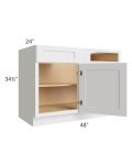 Midtown Cloud Shaker 48" - 51" Blind Base Corner Cabinet