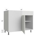Milan Cream 48" - 51" Blind Base Corner Cabinet