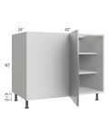 Milan Grey Gloss 48" - 51" Full Height Door Blind Base Corner Cabinet