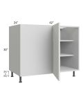 Milan Cream 48" - 51" Full Height Door Blind Base Corner Cabinet