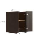 Southport Espresso Shaker 33" Corner Base Cabinet 