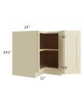Casselton Ivory 36" Corner Base Cabinet (Trays sold separately for a Lazy Susan application)