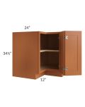 Lexington Cinnamon Glaze 36" Corner Base Cabinet (Trays sold separately for a Lazy Susan application)
