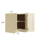 Phoenix Cream Glaze 36" Corner Base Cabinet (Trays sold separately for a Lazy Susan application)