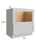 Tuscan Painted Grey 30" Base Microwave Cabinet