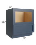 Midtown Blue Shaker 30" Base Microwave Cabinet