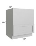 Midtown Painted Grey Shaker 30" Base Microwave Cabinet