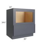 Vienna Indigo 30" Base Microwave Cabinet