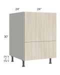 Milan Natural 24" Base Microwave Cabinet