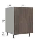 Milan Cafe 24" Base Microwave Cabinet