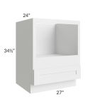 Southport White Shaker 27" Microwave Base Cabinet