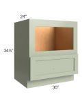 Midtown Pistachio Green Shaker 30" Base Microwave Cabinet