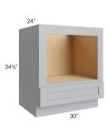 Asheville Grey Shaker 30" Microwave Base Cabinet