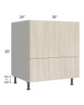 Milan Natural 30" Base Microwave Cabinet