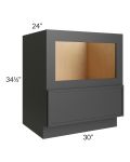 Vienna Black 30" Base Microwave Cabinet