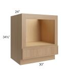 Township Rift Oak 30" Microwave Base Cabinet