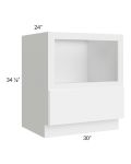 Venetian White Gloss 30" Microwave Base Cabinet