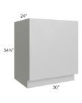 Midtown Painted Grey Shaker 30" Base Oven Cabinet