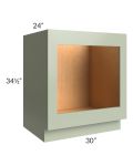 Midtown Pistachio Green Shaker 30" Base Oven Cabinet