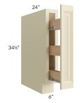 Casselton Ivory 6" Spice Base Cabinet