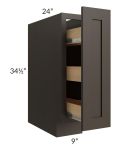 Southport Espresso Shaker 9" Spice Base Cabinet