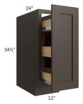 Southport Espresso Shaker 12" Spice Base Cabinet