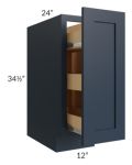 Southport Blue Shaker 12" Spice Base Cabinet