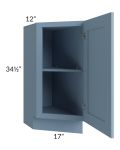 Sky Blue Shaker 12" Base Transitional Cabinet