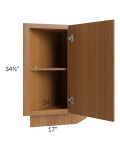 Portland Walnut 12" Base Transitional Cabinet (Right)