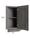 Providence Slate Grey 12" Base Transitional Cabinet (Right)
