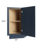 Midtown Blue Shaker Base Transitional Cabinet (Right)