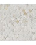 Calacatta Gold 1" Hexagon Mosaic Tile