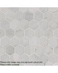 Carrara White 2" Hexagon Polished Pattern Tile