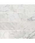Carrara White 3" x 6" Honed Subway Tile